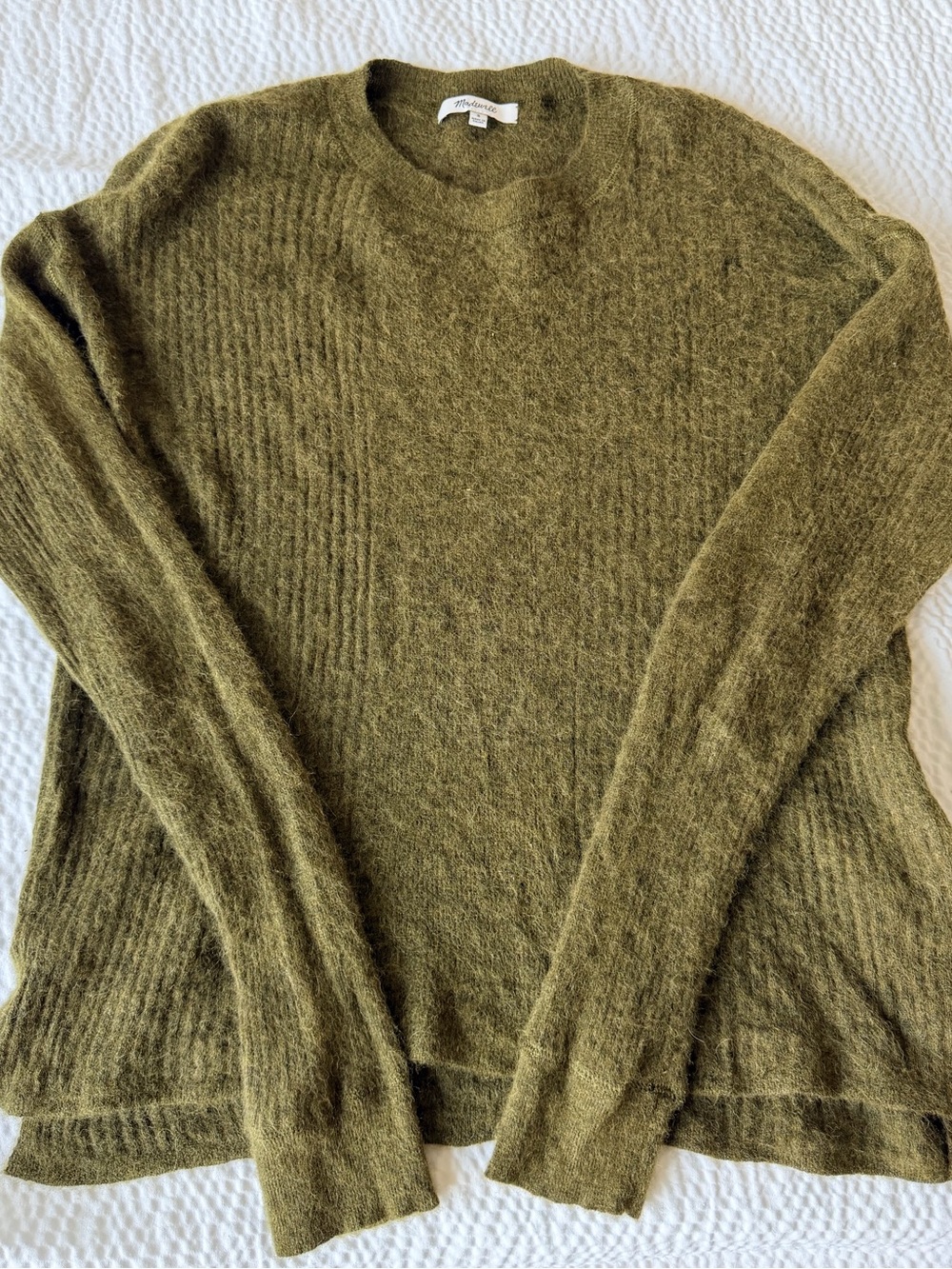Madewell Olive Crewneck Sweater